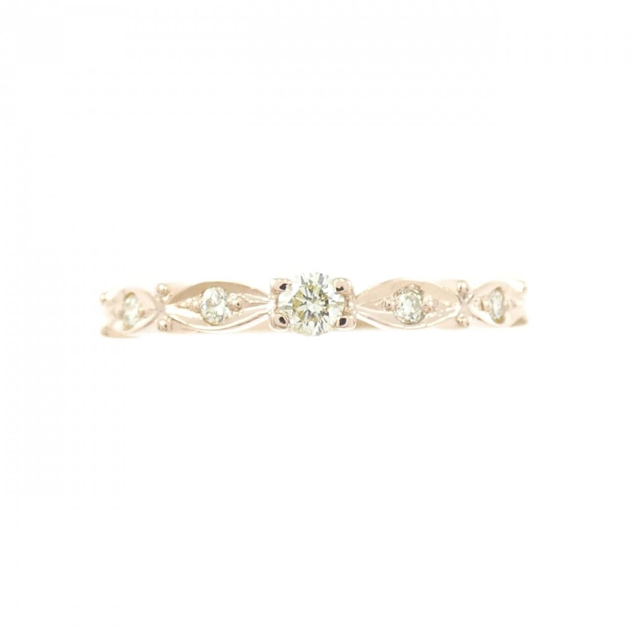 K18PG ダイヤモンド リング 0.11CT