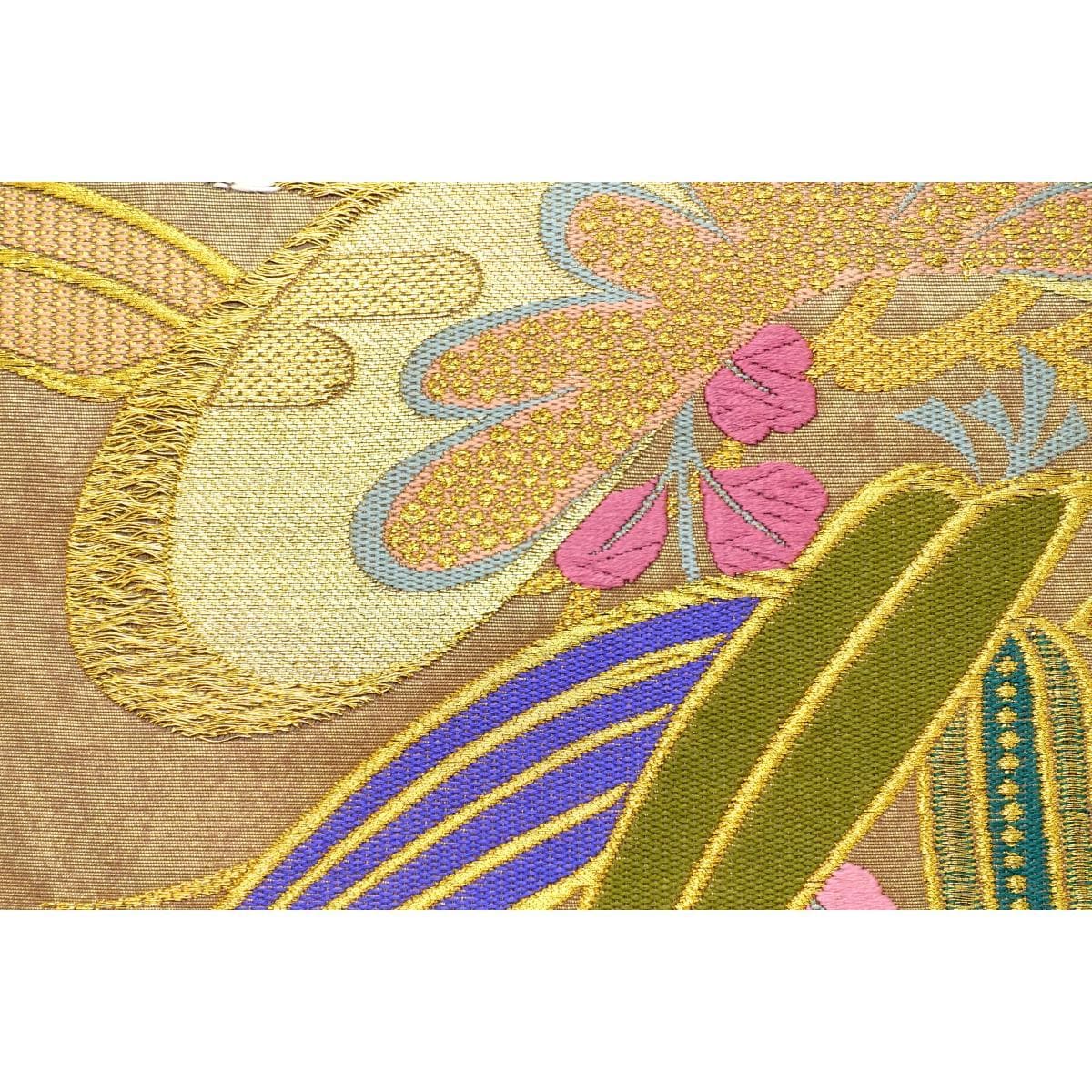 高島織物 袋帯 流れる菊花 - ファッション