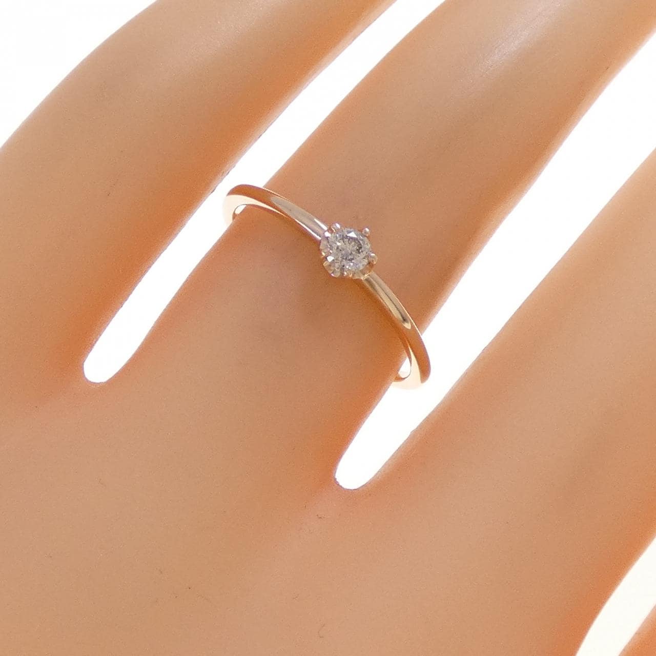 K10PG ダイヤモンド リング 0.1CT