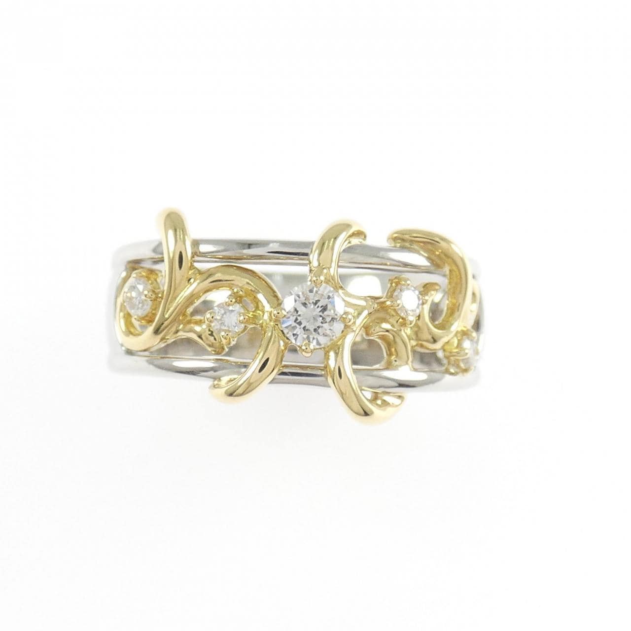 PT900/K18YG ダイヤモンド リング 0.20CT