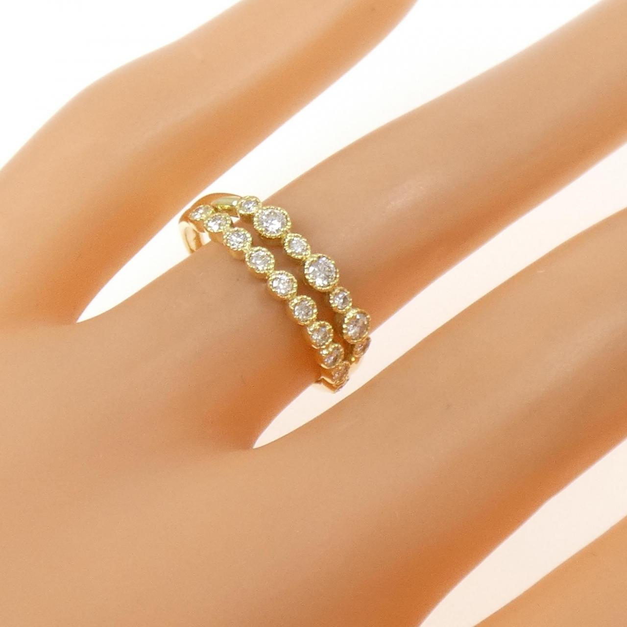 K18YG ダイヤモンド リング 0.30CT