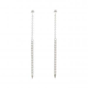 K18WG ダイヤモンド ピアス 0.40CT
