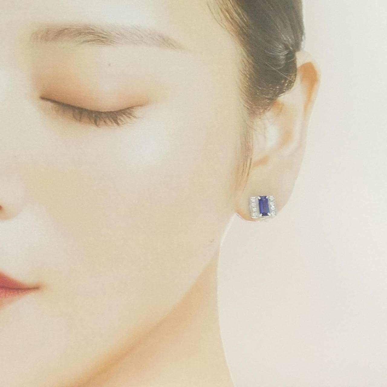 PT900 サファイヤ ピアス 1.65CT