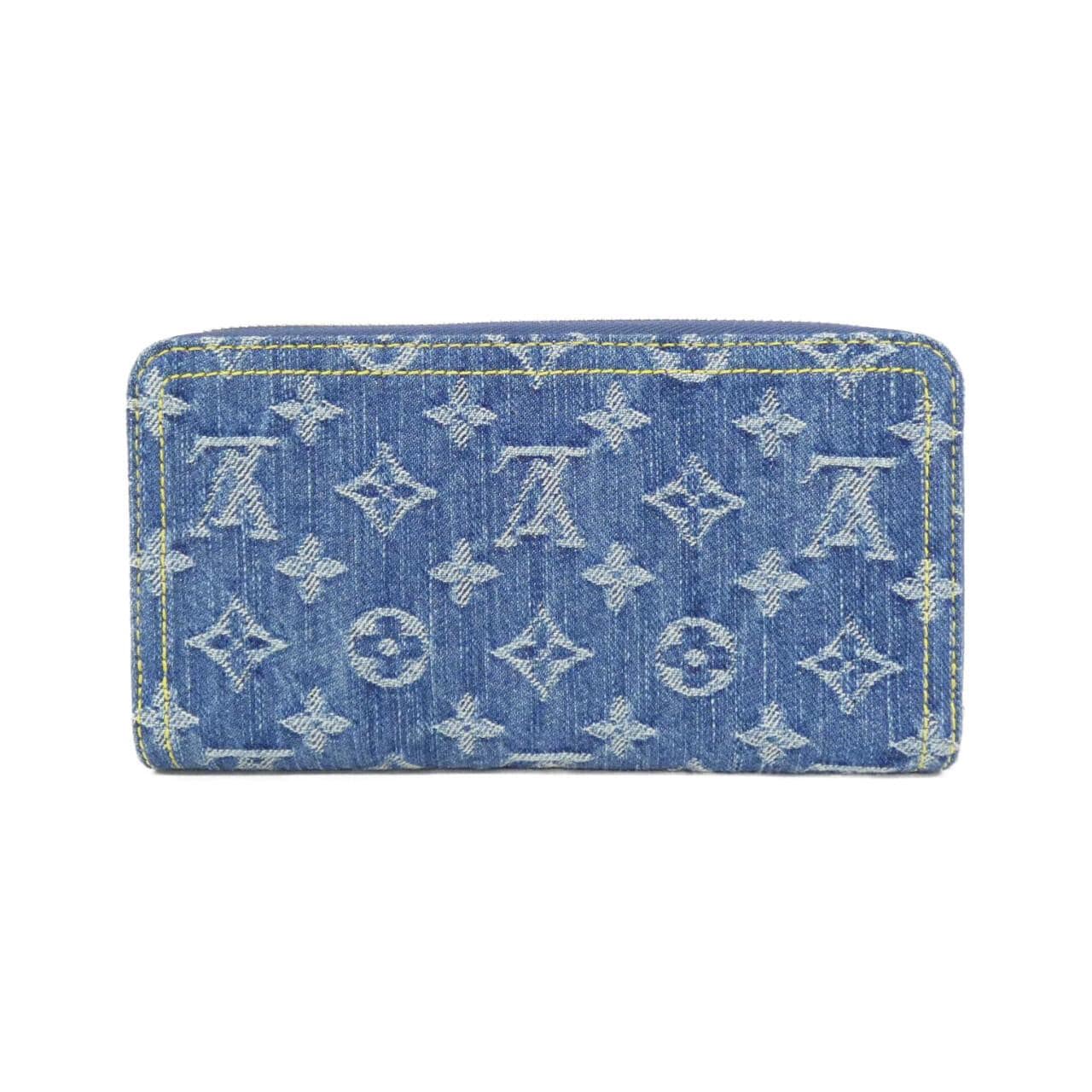 ルイヴィトン モノグラム チェリー デニム(LV x TM) ジッピー ウォレット M23161 財布