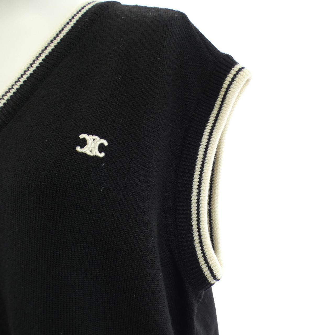 セリーヌ CELINE トリオンフ Vネックセーター 2ADCK823Y ベスト