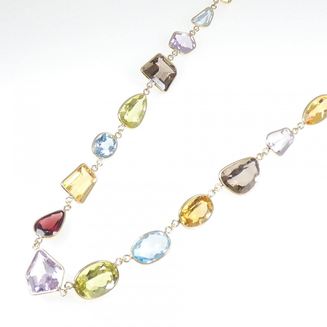 K18YG カラーストーン ネックレス