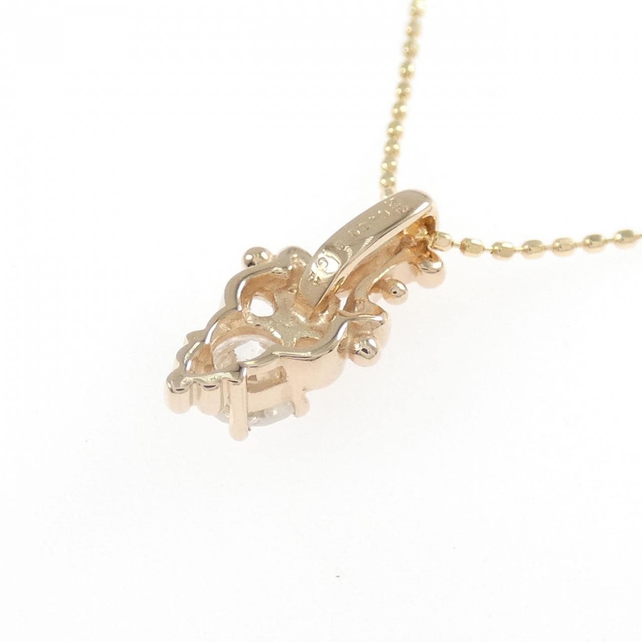 K18PG ダイヤモンド ネックレス 0.39CT