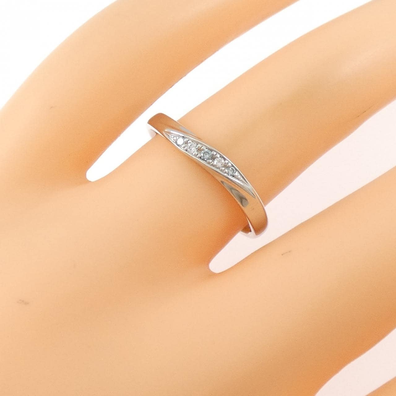 PT950 ダイヤモンド リング 0.040CT