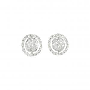 K18WG ダイヤモンド ピアス 0.28CT