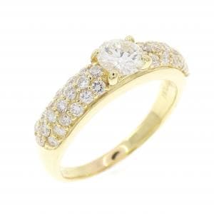 K18YG ダイヤモンド リング 0.52CT