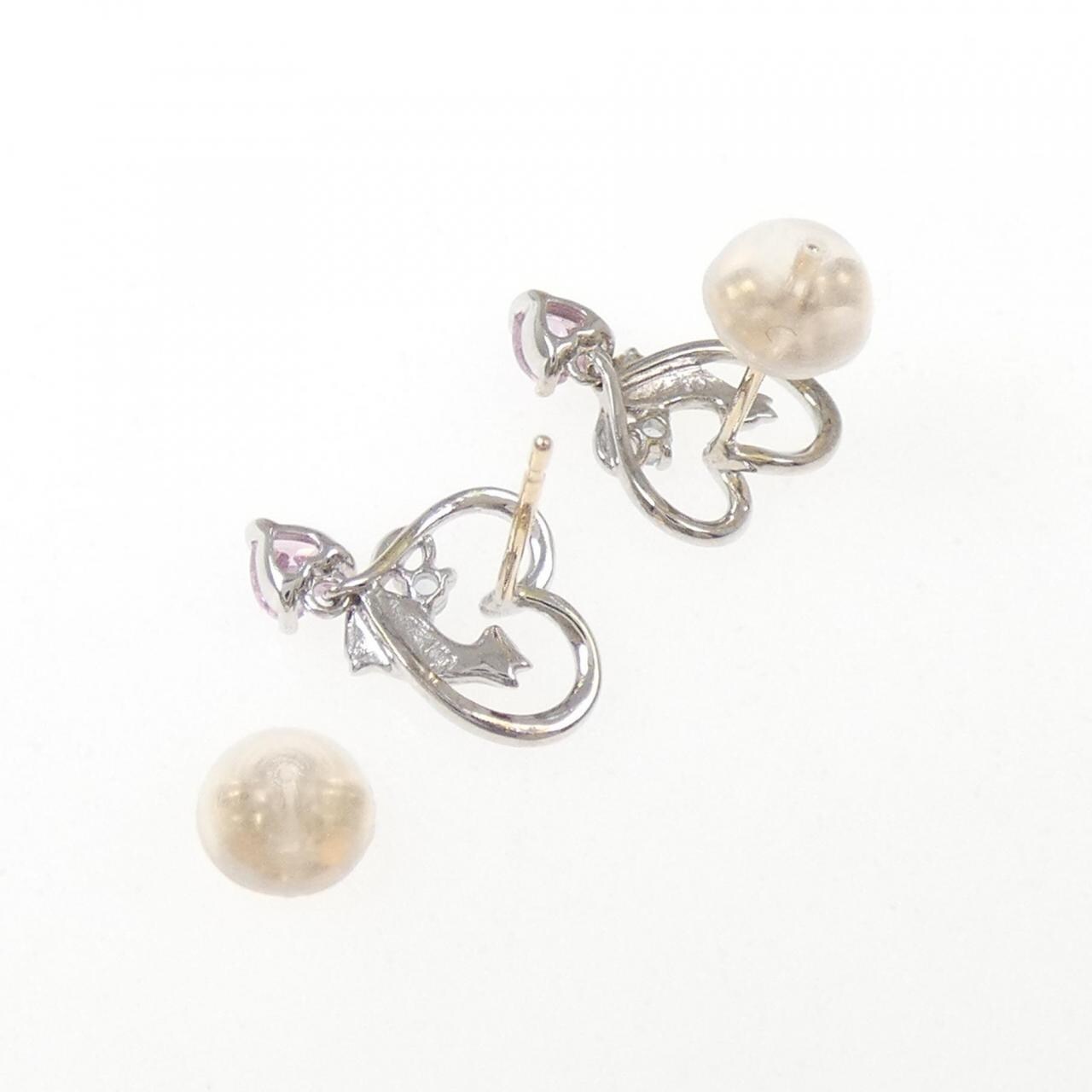 K10WG/K10YG キャット アクアマリン ピアス