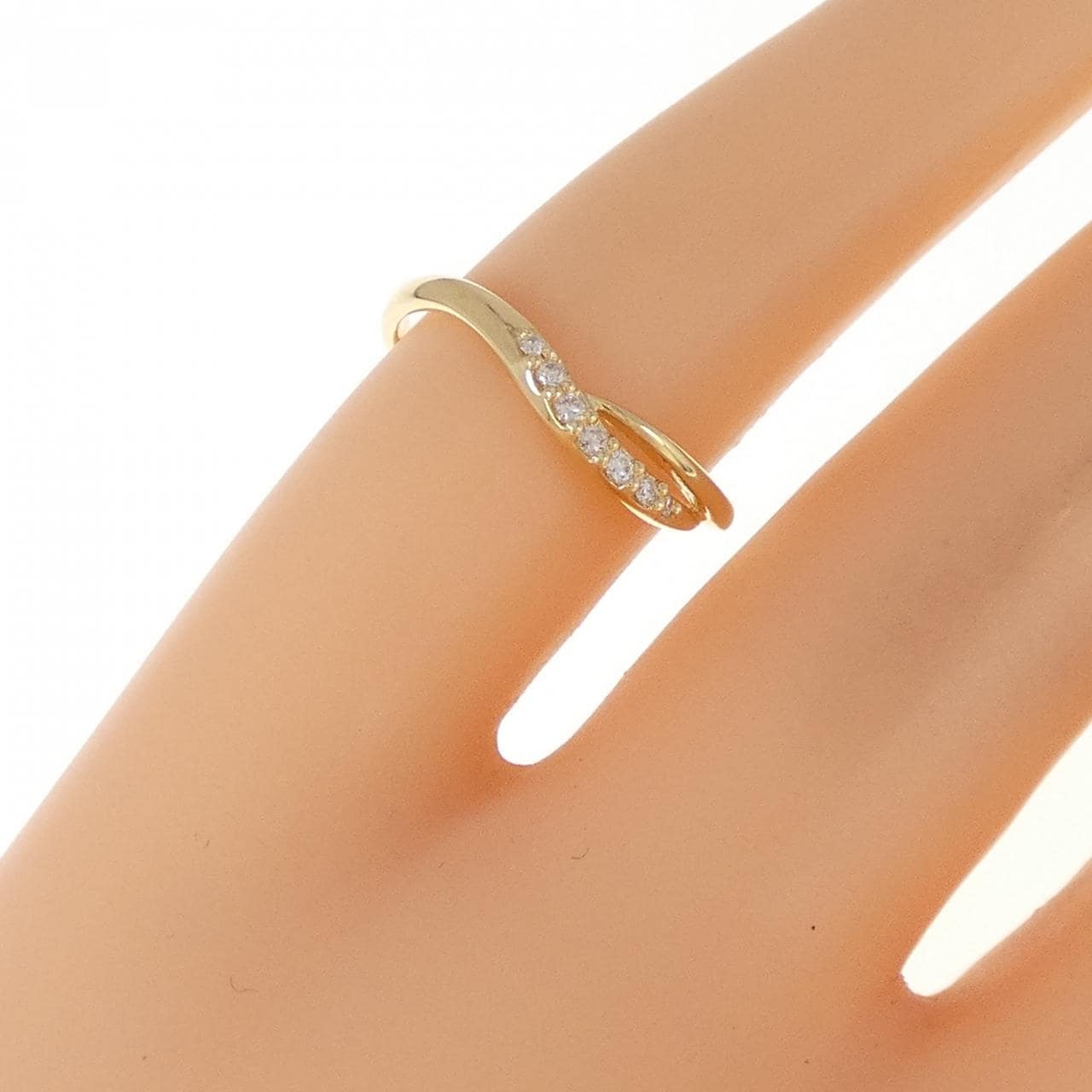 K18YG ダイヤモンド リング 0.04CT