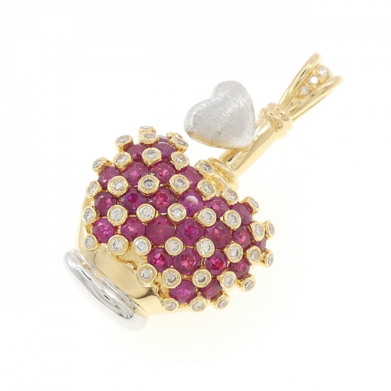 Karachi Heart Ruby Pendant 4.03CT
