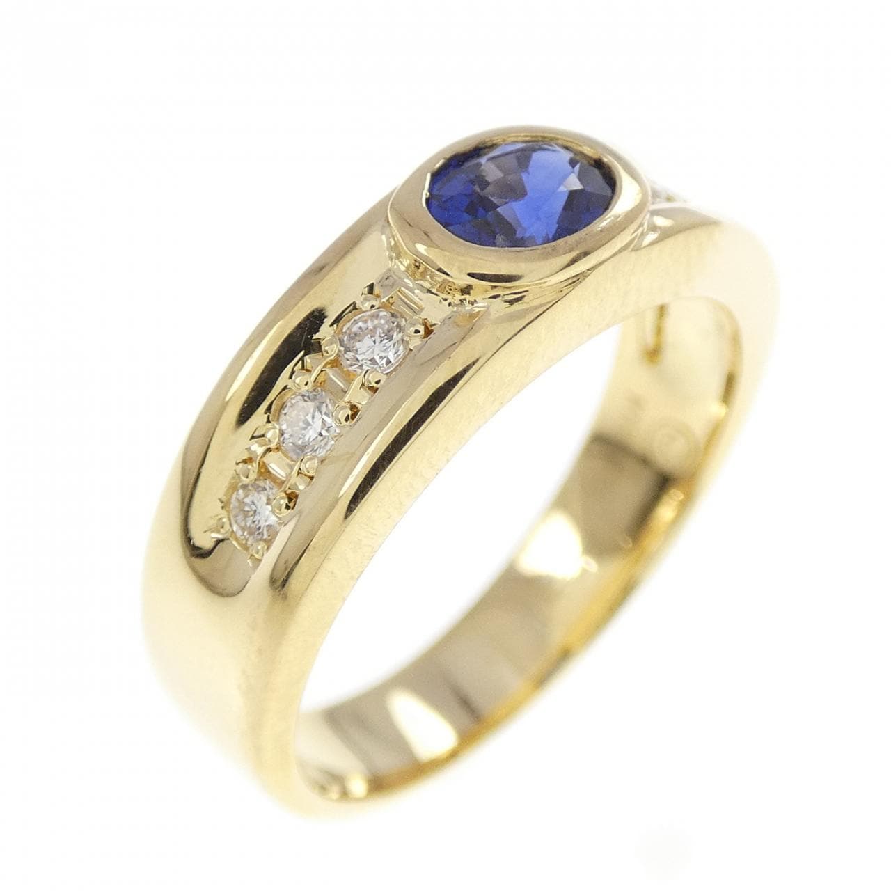 K18YG サファイヤ リング 0.56CT