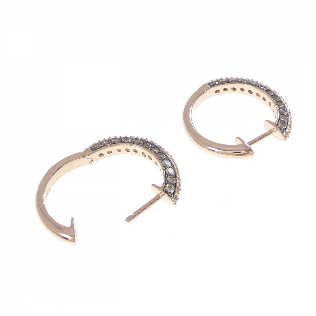 14KTPG/14KTBG鑽石耳環