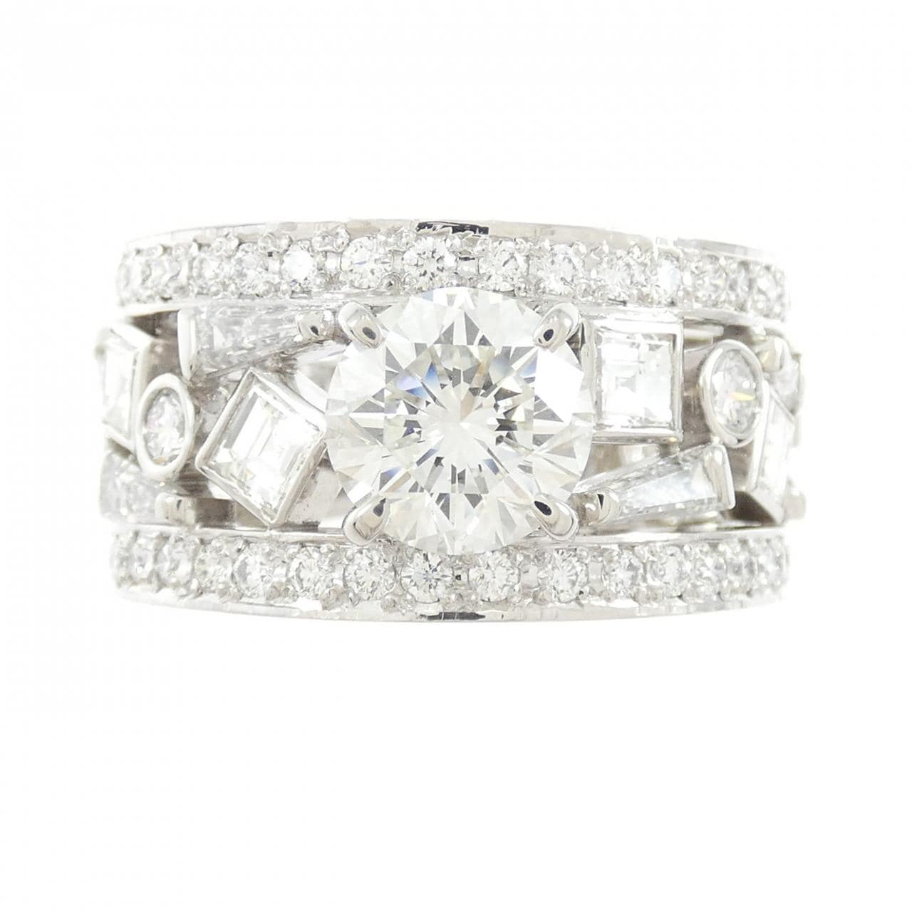 PT900 ダイヤモンド リング 2.166CT I VS1 Good