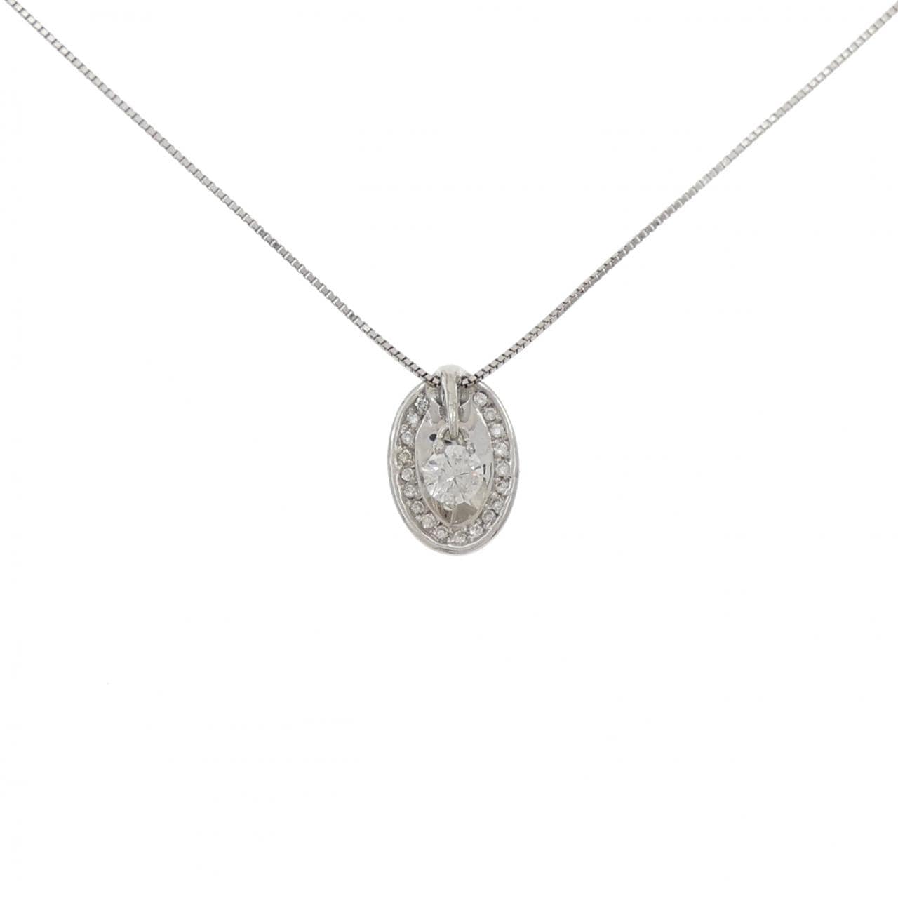 K18WG ダイヤモンド ネックレス 0.331CT