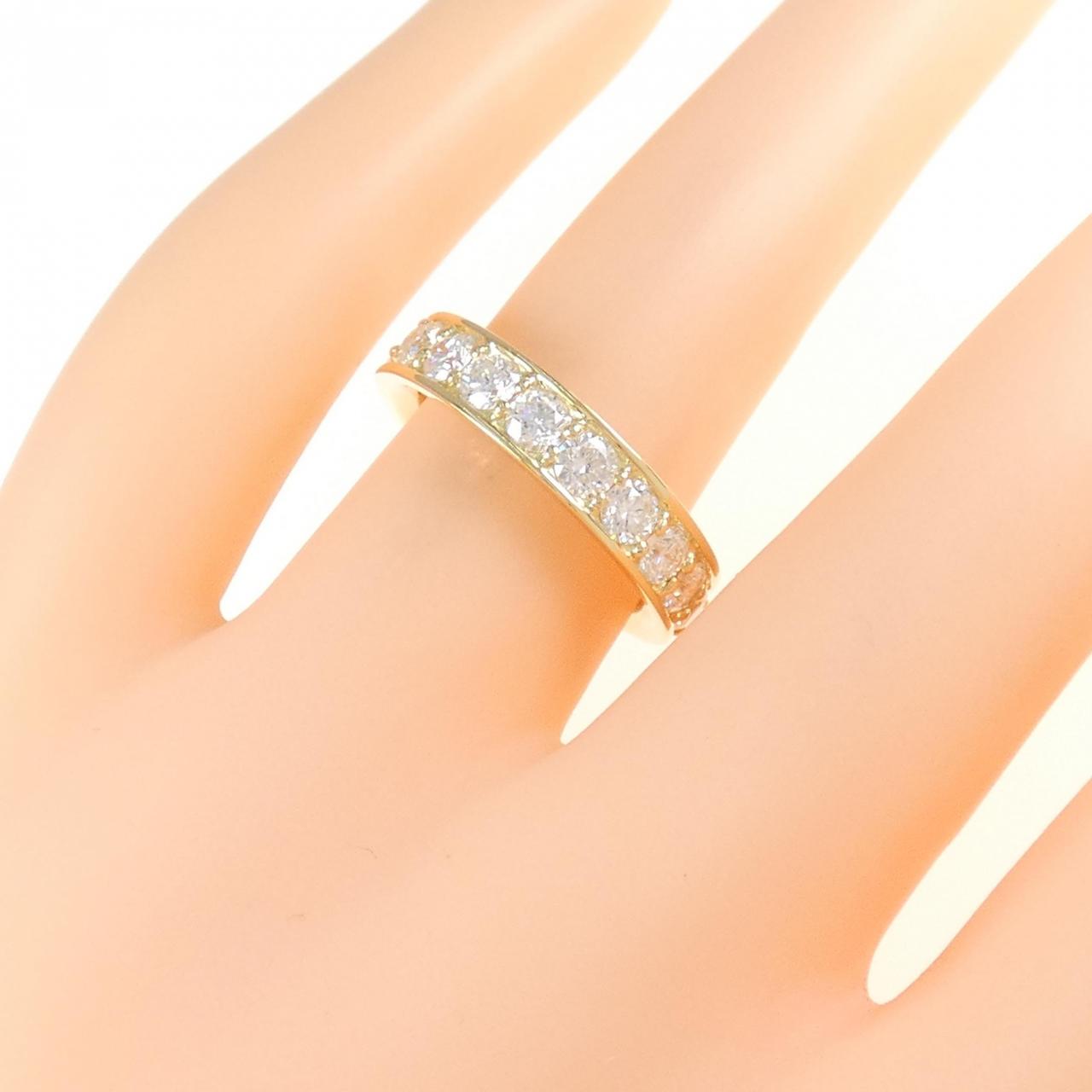 [BRAND NEW] K18YG Diamond Ring 1.005CT F VS1-SI1 EXT-VG