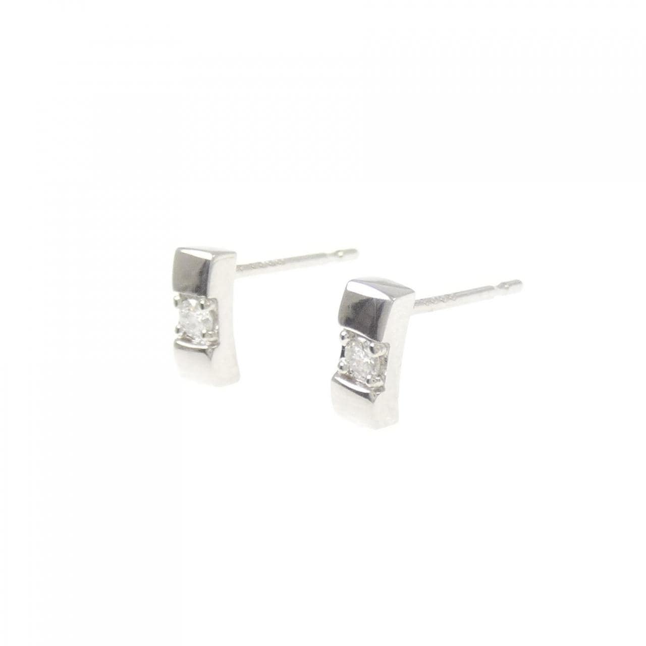 PT900 ダイヤモンド ピアス 0.06CT