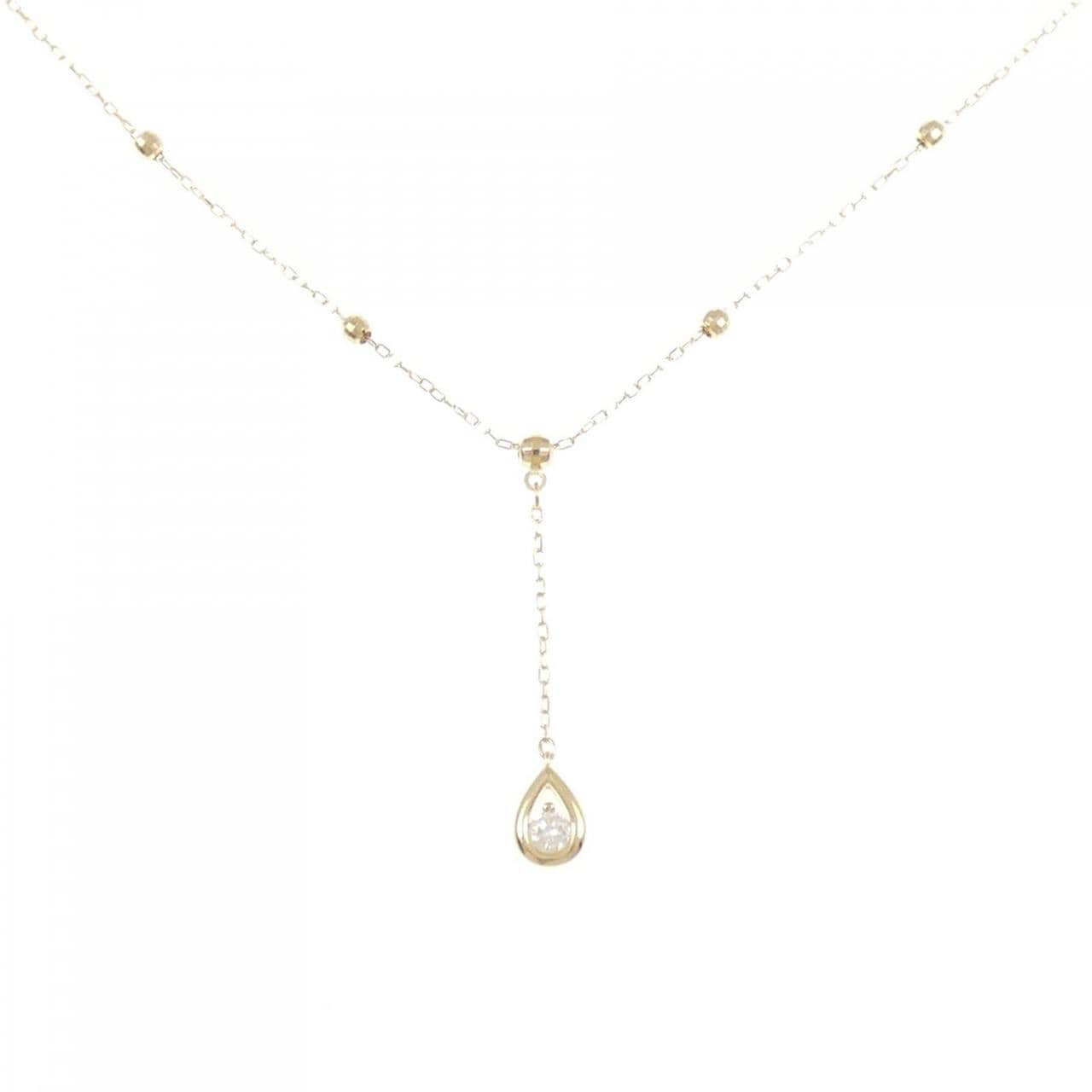 K18YG ダイヤモンド ネックレス 0.07CT