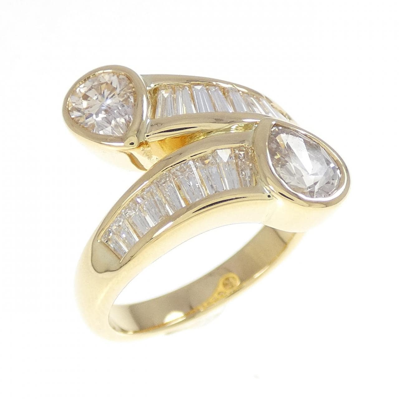 K18YG ダイヤモンド リング