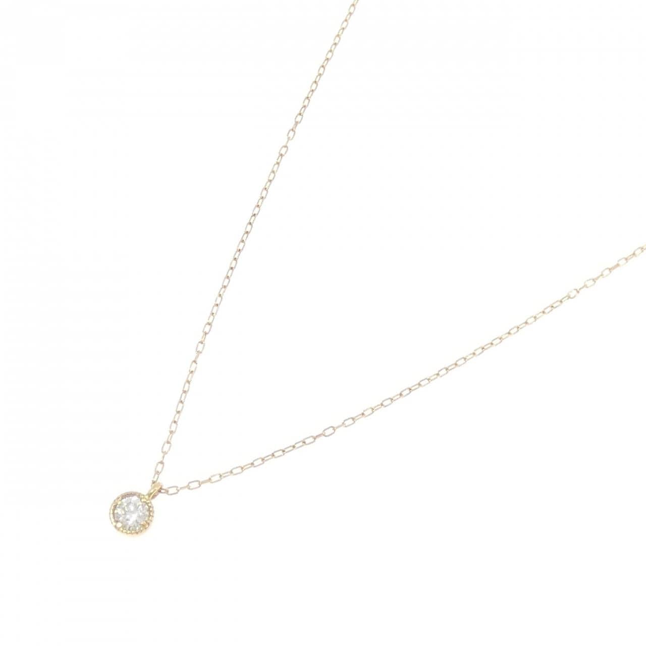 K18YG ダイヤモンド ネックレス 0.10CT
