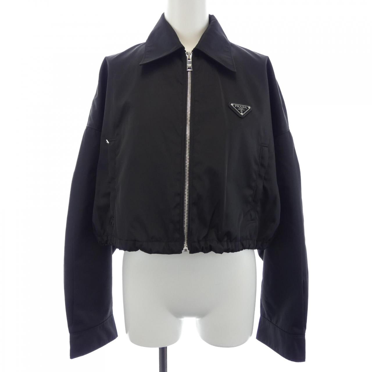 プラダ PRADA トライアングルロゴ クロップドブルゾンジャケット 292101 S231 1WQ8 ブルゾン