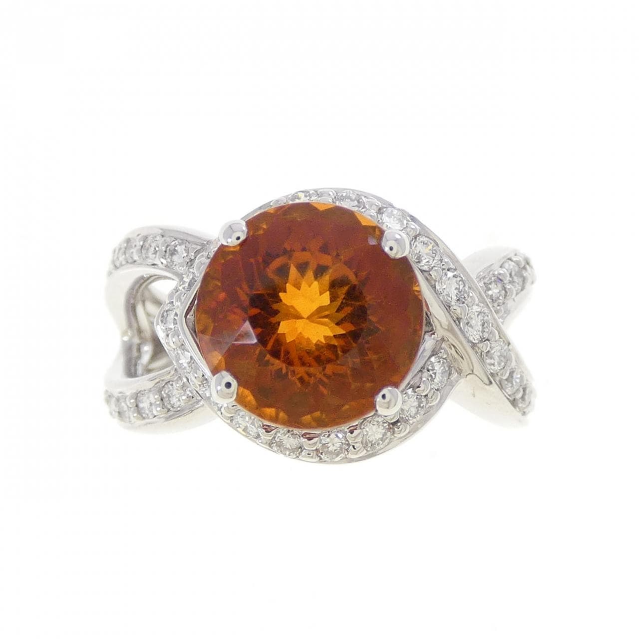 18KWG シトリン リング 2.59CT