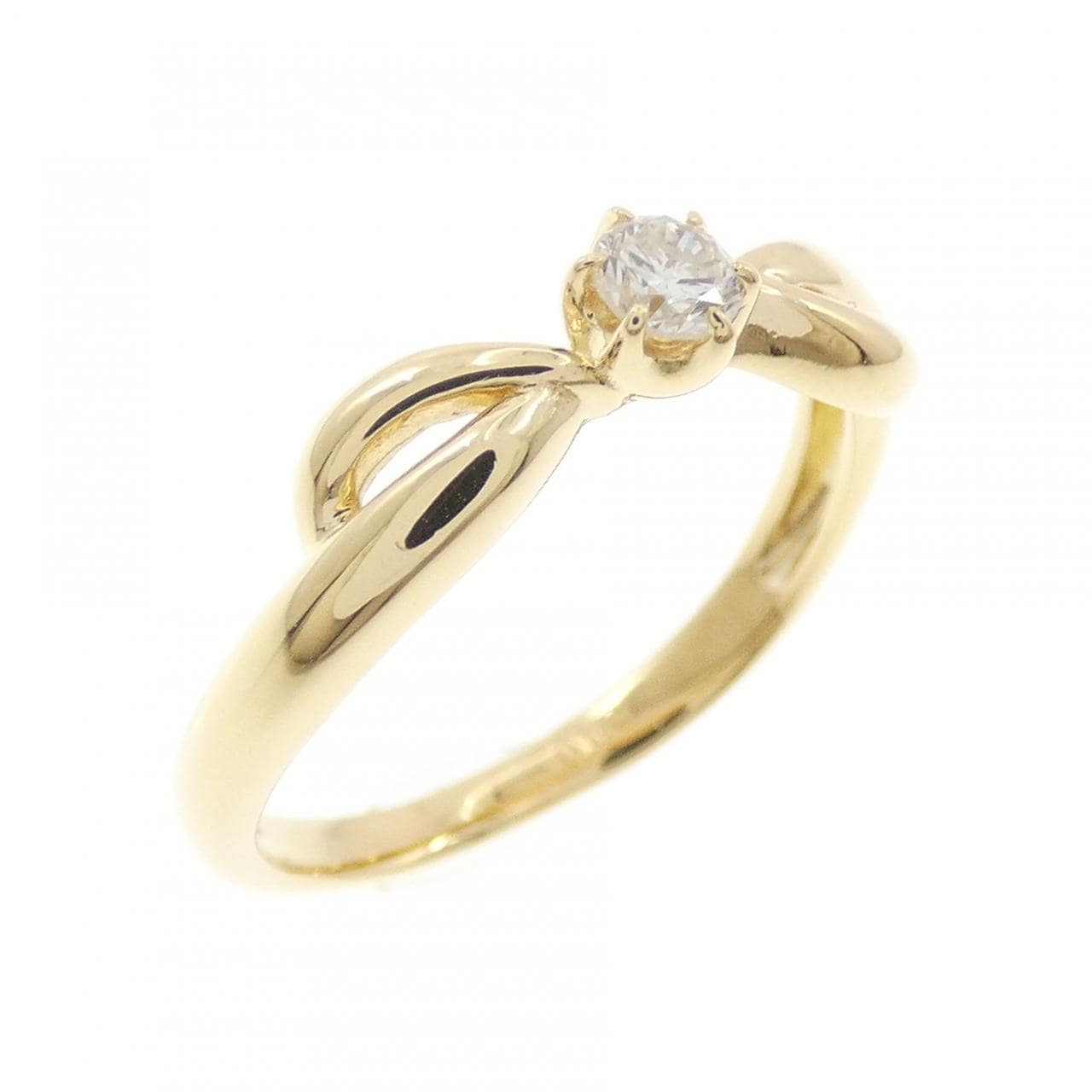 K18YG ダイヤモンド リング 0.10CT