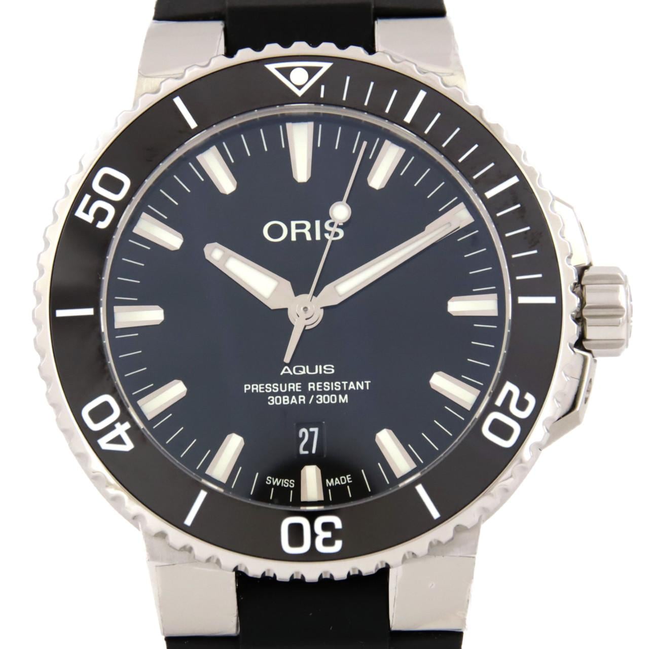 オリス ORIS アクイス デイト 01 733 7730 4134 SS 自動巻き メンズ 腕時計
