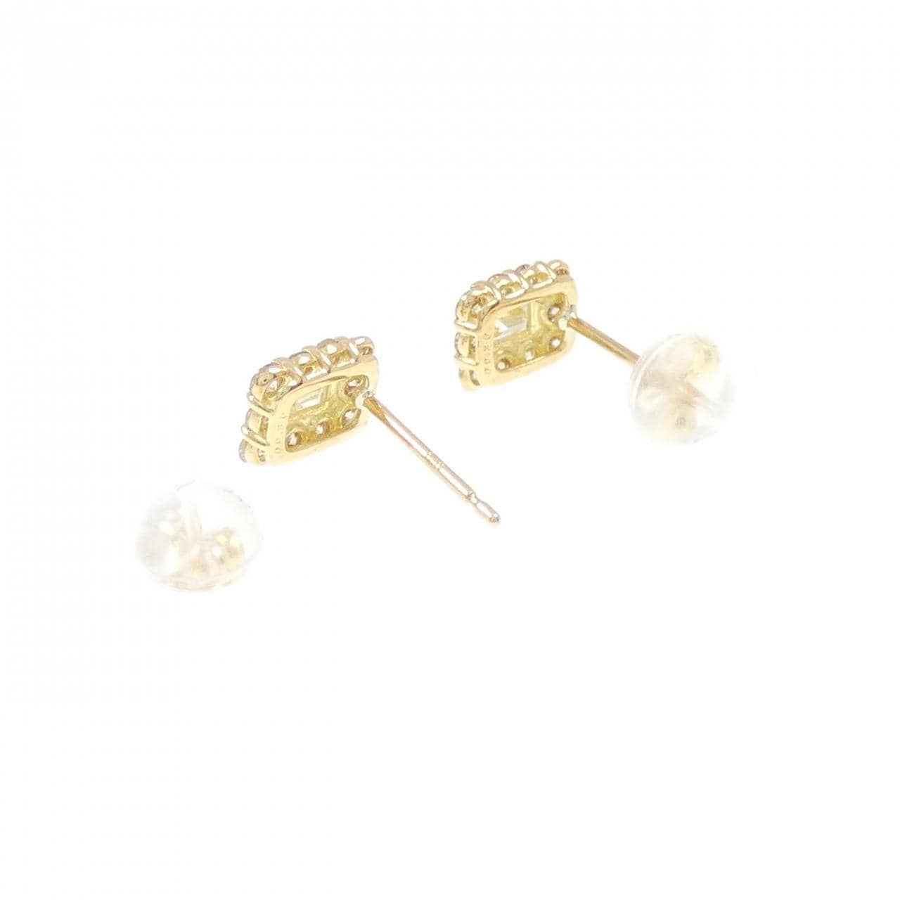 [BRAND NEW] K18YG Diamond earrings 0.60CT