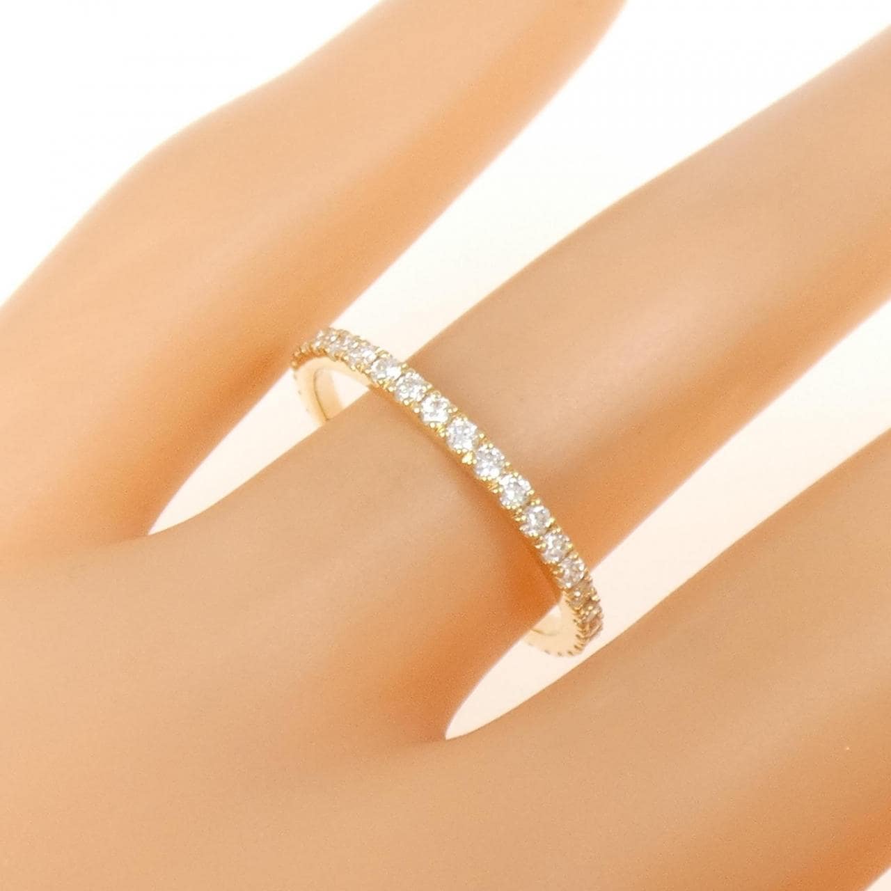 [Remake] K18YG full eternity Diamond ring 0.544CT