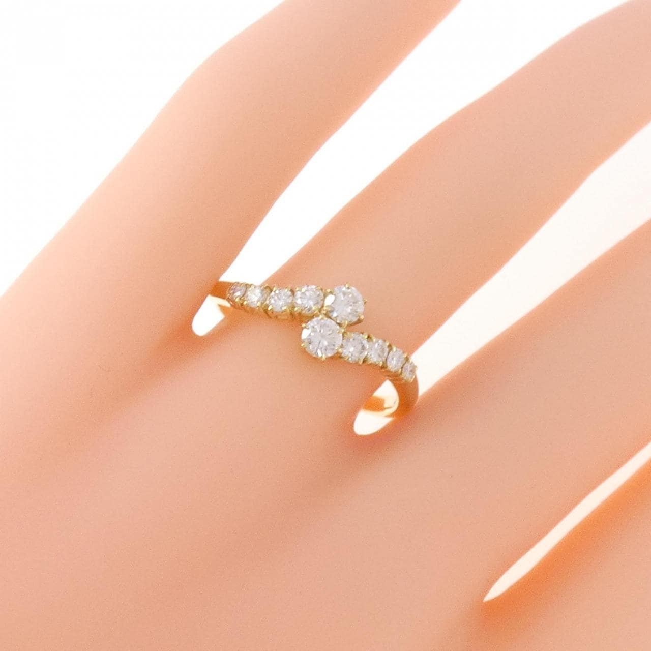 K18YG ダイヤモンド リング 0.54CT