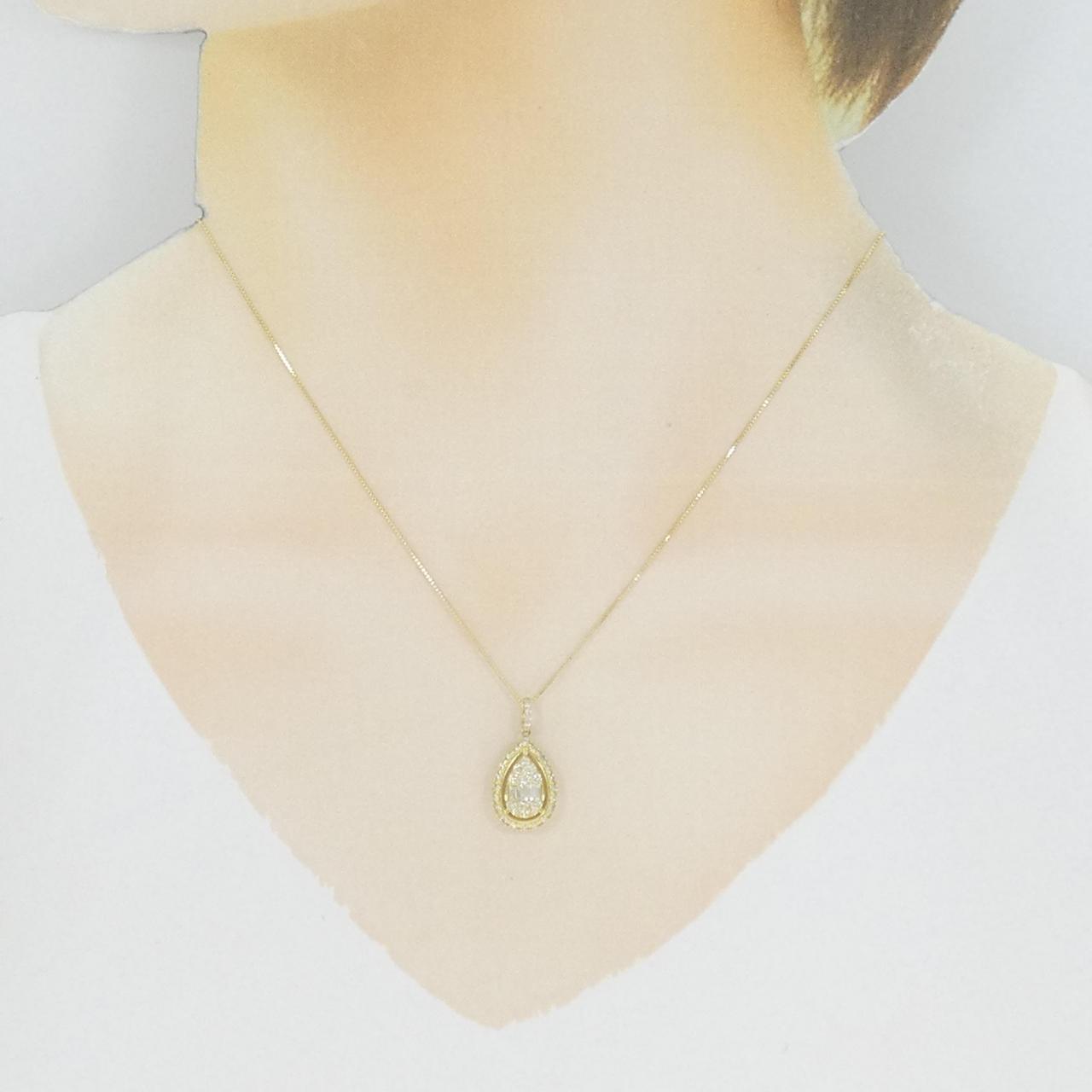 【新品】K18YG ダイヤモンド ネックレス 0.50CT