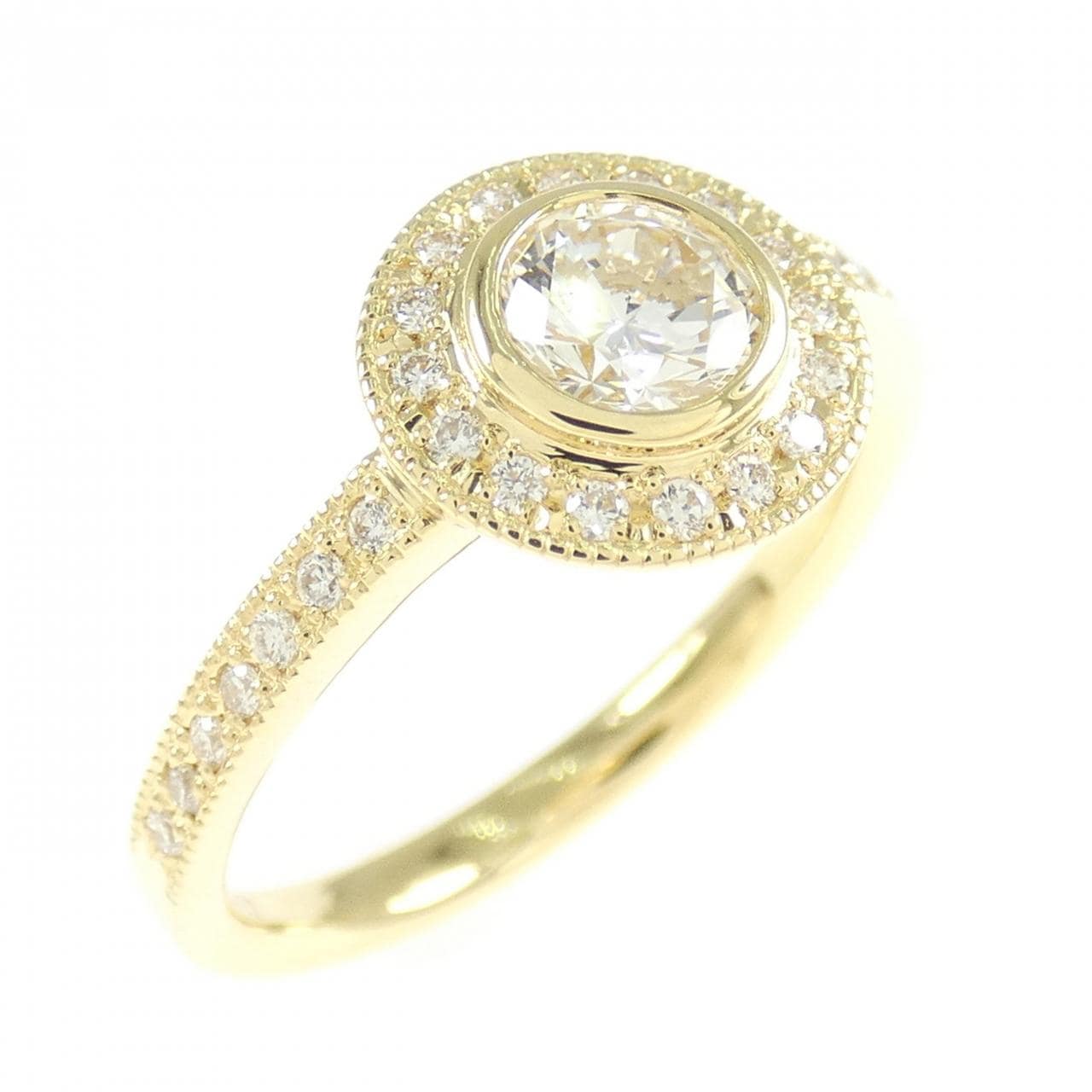 【リメイク】K18YG ダイヤモンド リング 0.411CT H SI1 Good