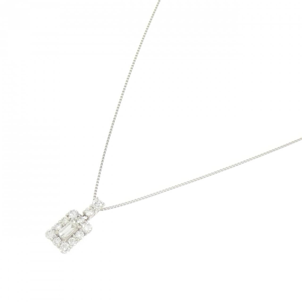 【新品】PT900/PT850 ダイヤモンド ネックレス 0.40CT