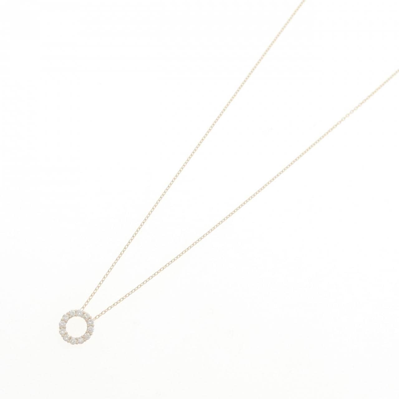 【リメイク】K10YG ダイヤモンド ネックレス 0.18CT
