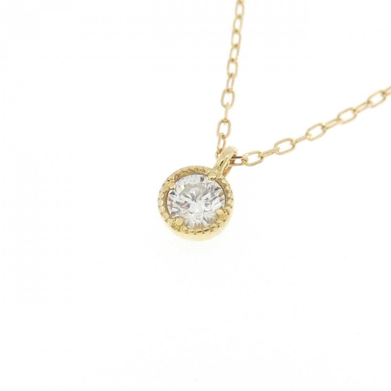 K18YG ダイヤモンド ネックレス 0.10CT