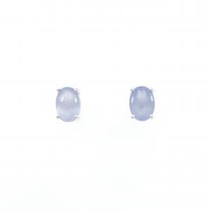 18KWG/K18WG カルセドニー ピアス