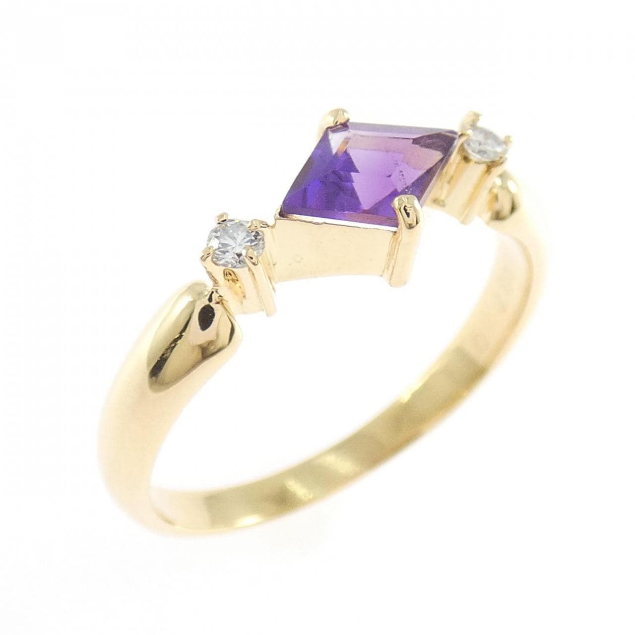 K18YG アメジスト リング 0.4CT