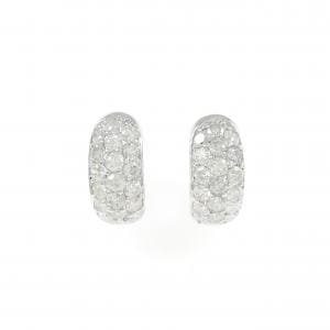 K18WG ダイヤモンド ピアス 1.00CT
