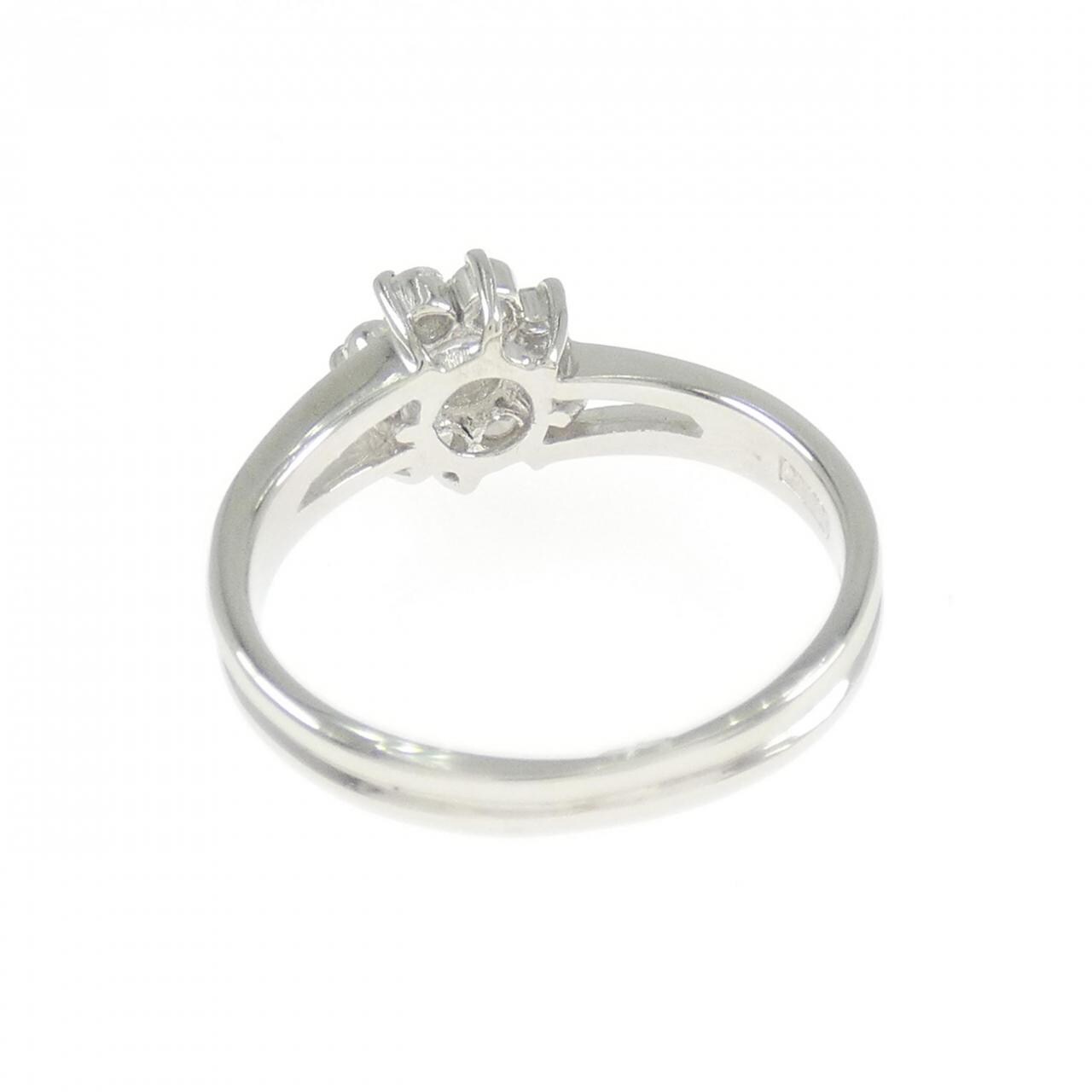 PT900花朵鑽石戒指0.30CT