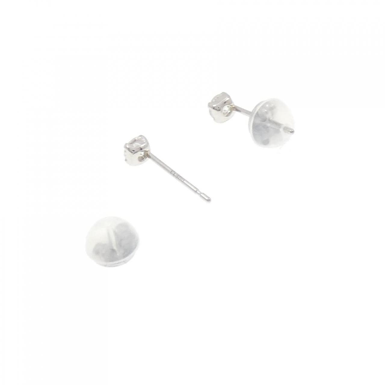 PT900 ソリティア ダイヤモンド ピアス 0.20CT