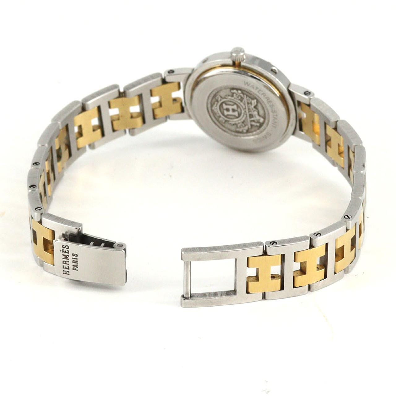 【ノーメンテナンス還元価格】エルメス クリッパー コンビ SSxGP クォーツ