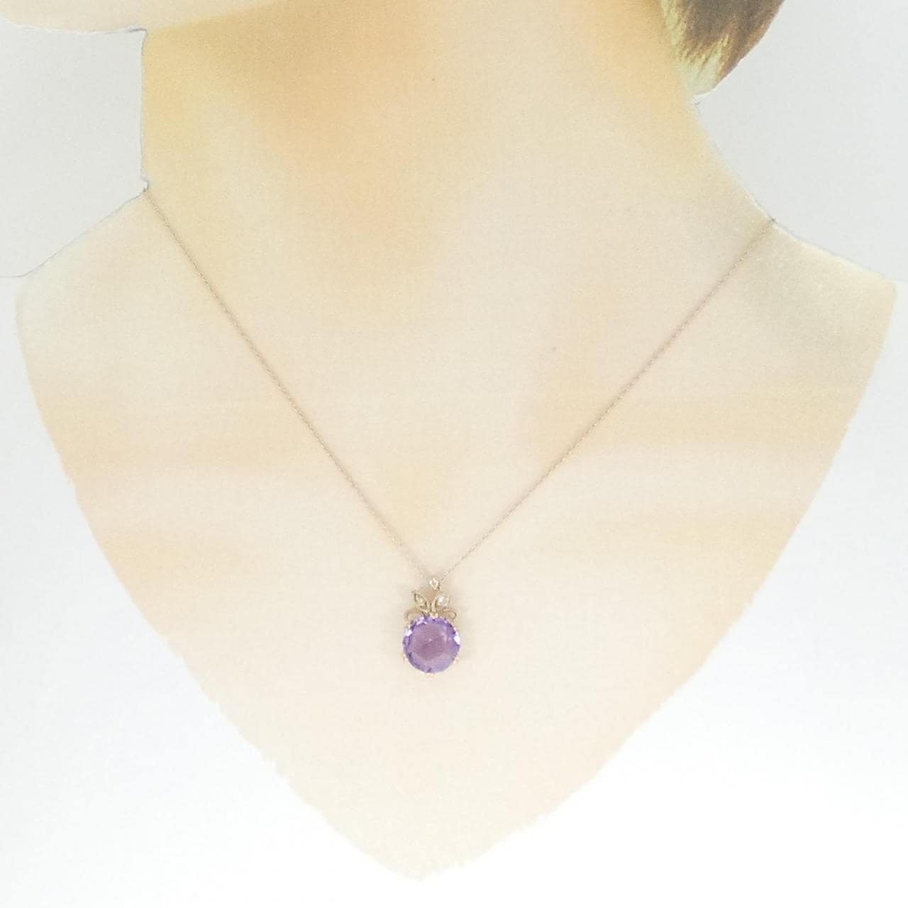 K18PG amethyst necklace