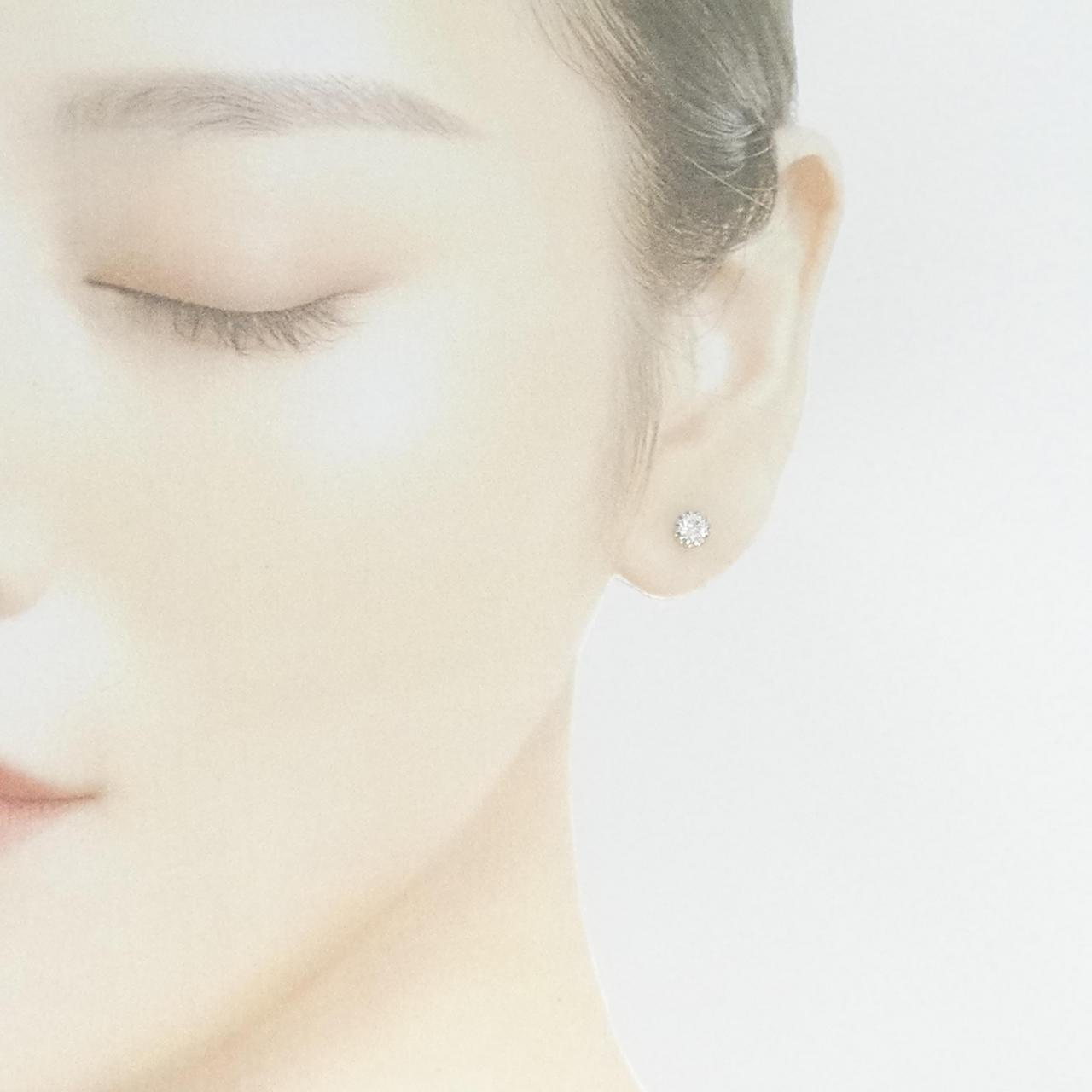 【リメイク】PT/ST ダイヤモンド ピアス 0.202CT 0.203CT F VVS2 VG-GOOD