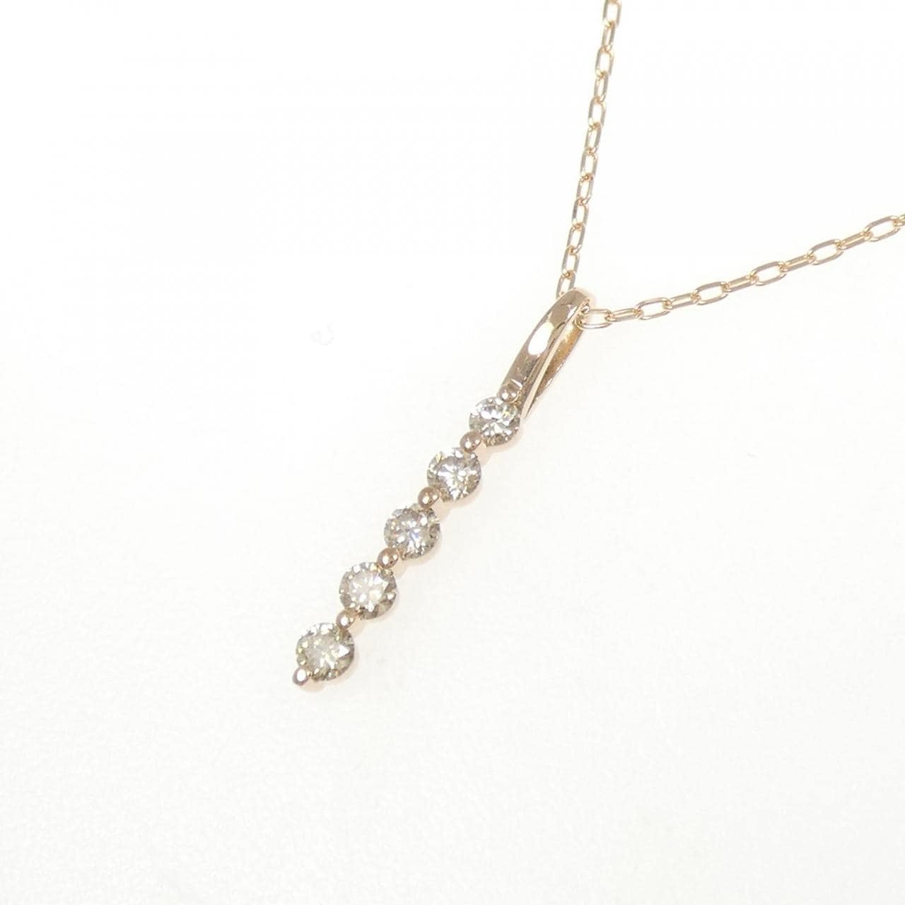 K18PG ダイヤモンド ネックレス 0.30CT