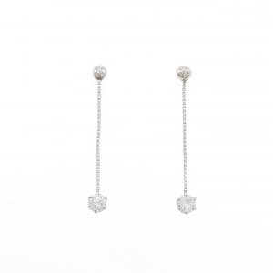 PT900 ダイヤモンド ピアス 0.2CT