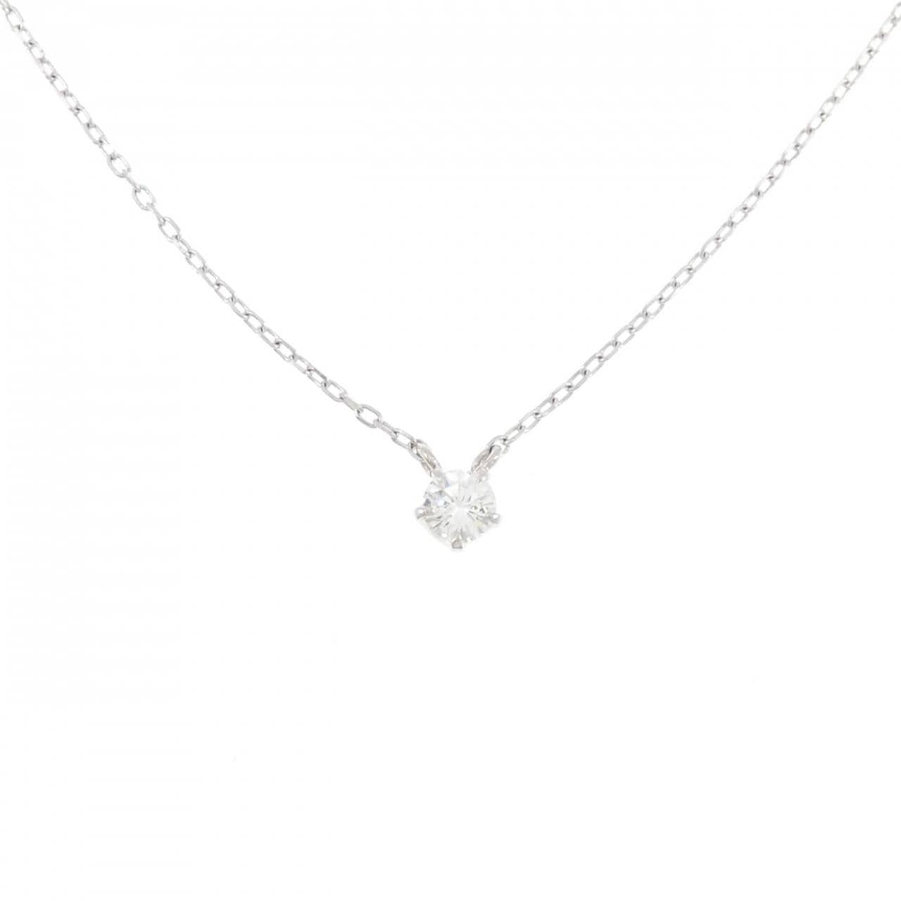 PT850 ソリティア ダイヤモンド ネックレス 0.22CT