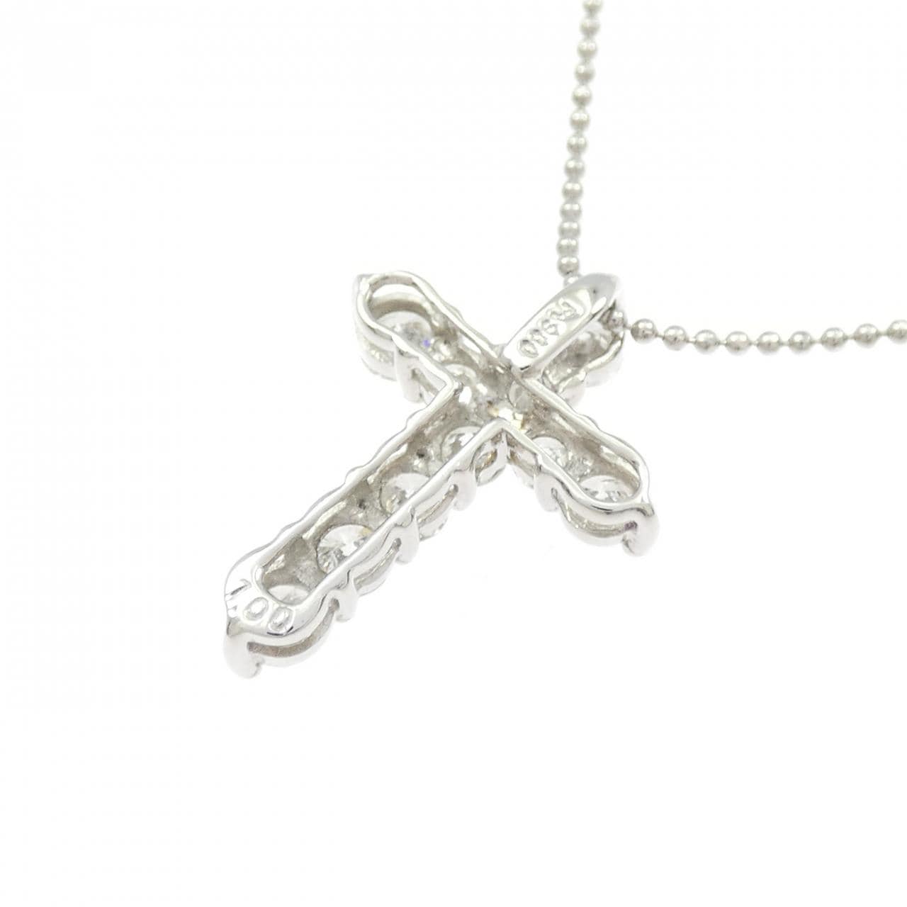 PT900/PT850 クロス ダイヤモンド ネックレス 1.00CT